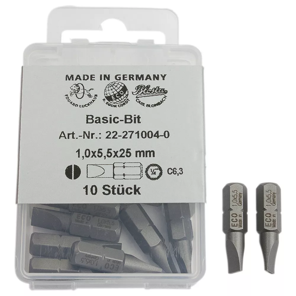 BIT für Schlitzschrauben, Größe 0,5 x 3,0 mm
