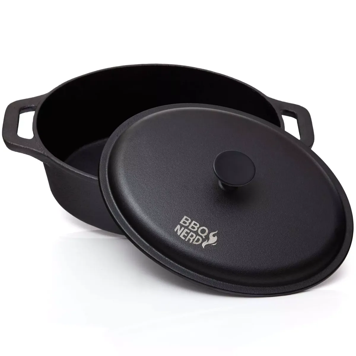 BRÄTER Gusseisen oval, 33x26cm 6,4L Topf Cocotte Gusstopf