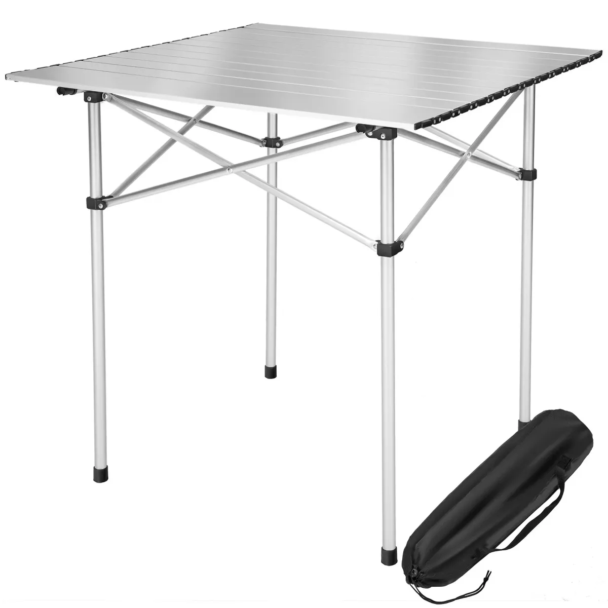 CAMPINGTISCH ,70 x 70 x 70 cm,grau