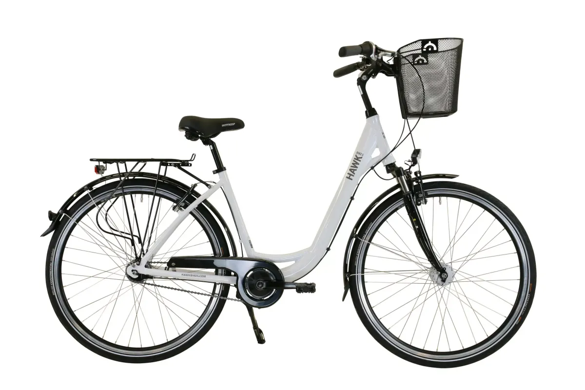 CITYBIKE City Wave Deluxe Plus White 7 Gang 26 Zoll 44cm & 28 Zoll 46cm