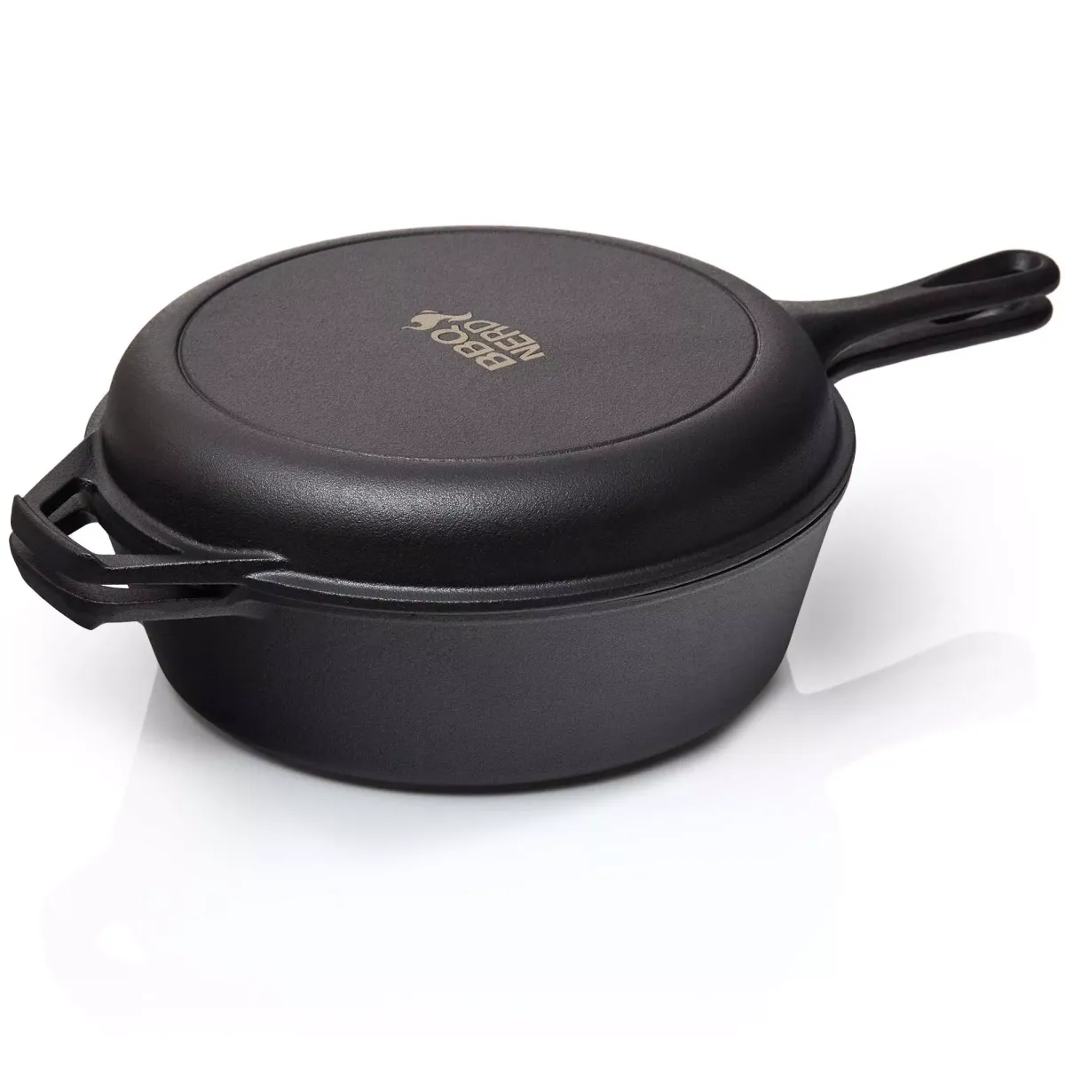 COCOTTE Gusseisen Bräter 3,5L - 2in1 Topf / Pfanne