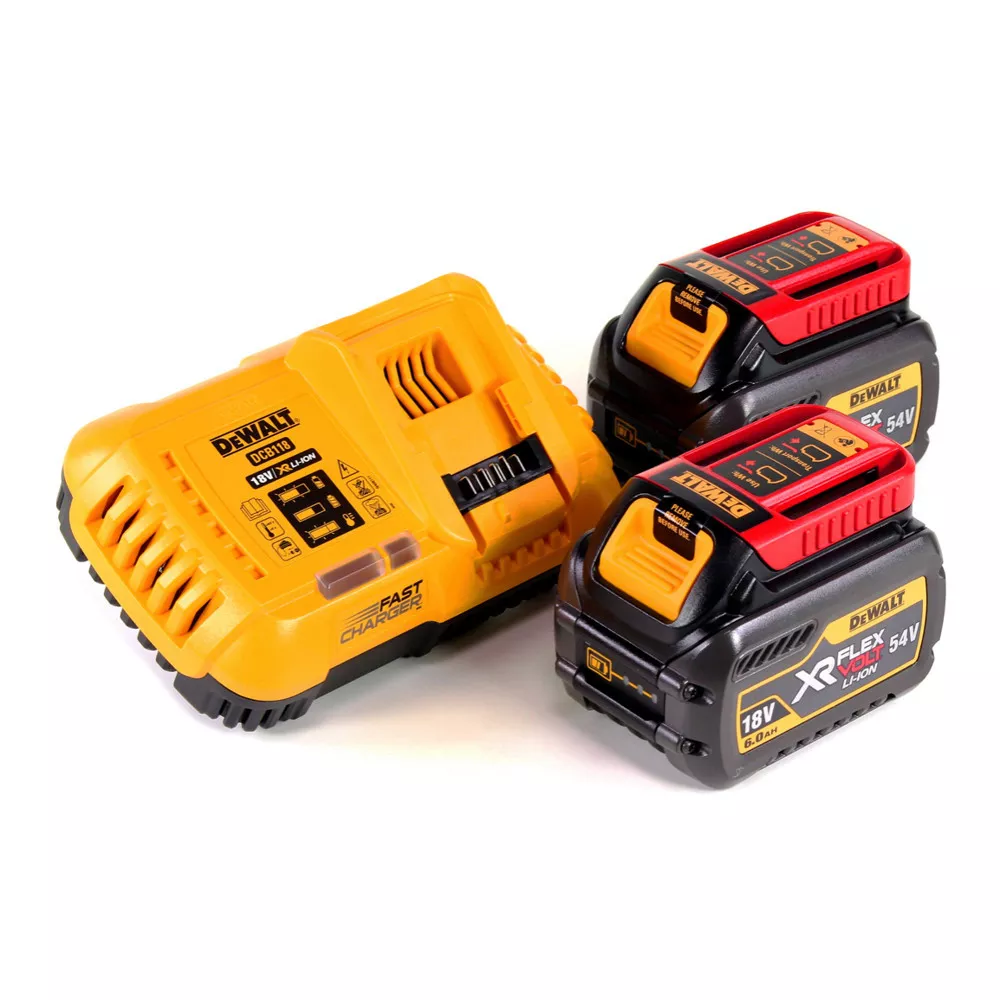 DEWALT DCB 118 T2 XR FLEXVOLT Starter Set + 2x Akku 6,0 Ah