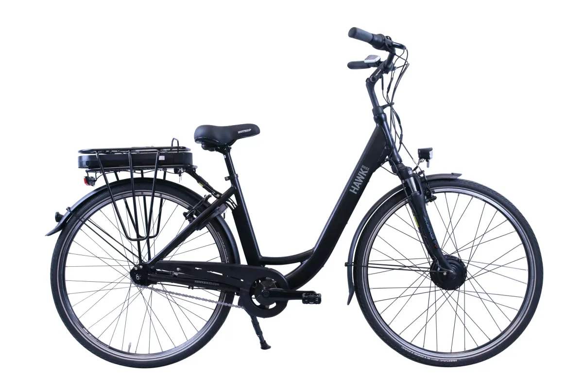 E-CITY Wave E-Bike Schwarz 7 Gang 28 Zoll Gr:46cm