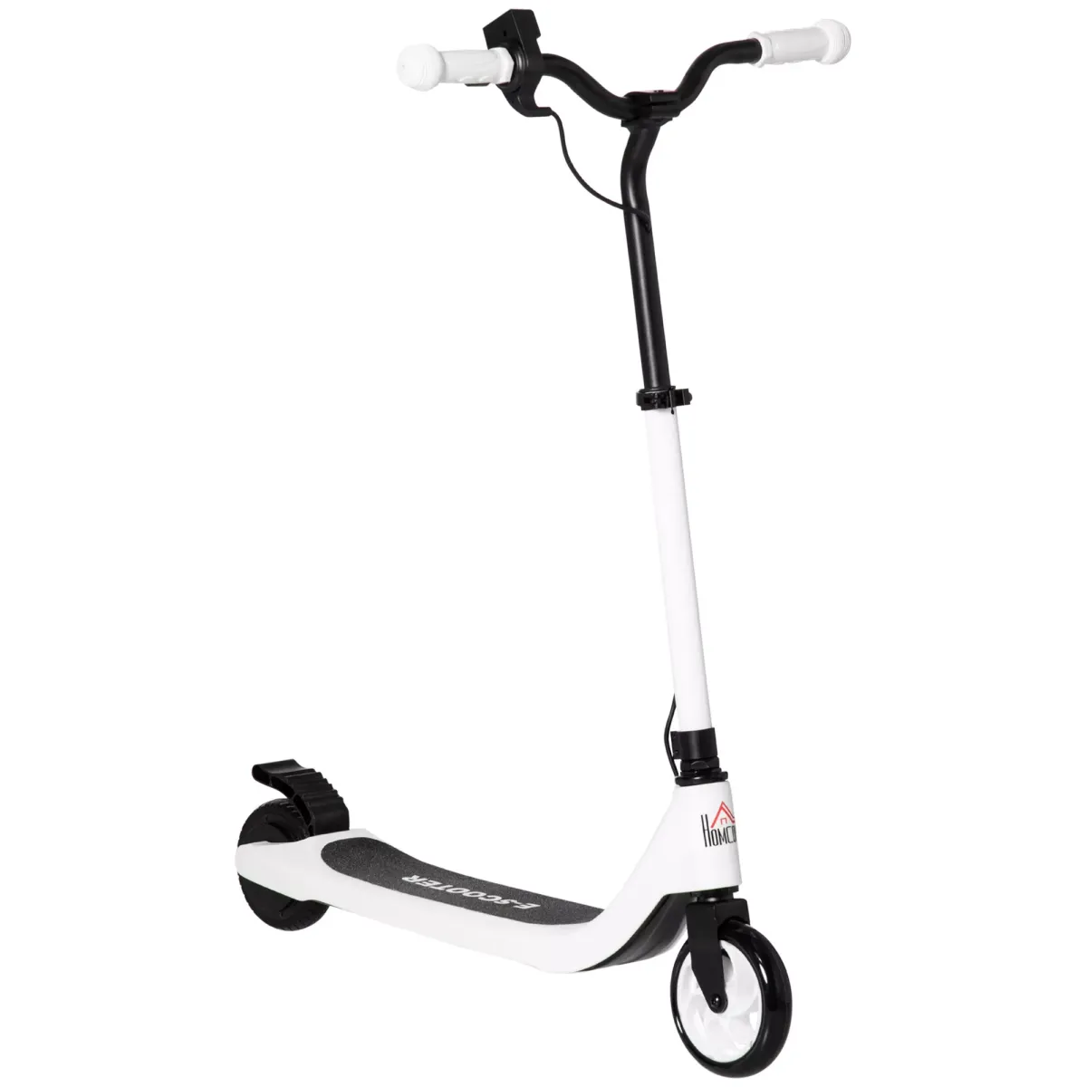 E-SCOOTER, Aluminium， Schwarz/Weiß, 76L x 53B x 90/95Hcm