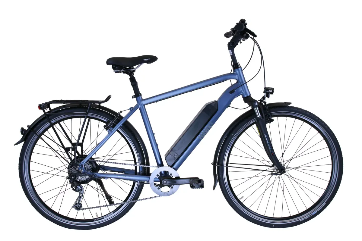 E-TREKKING Bafang Gent E-Bike Blau 28 Zoll Gr:50