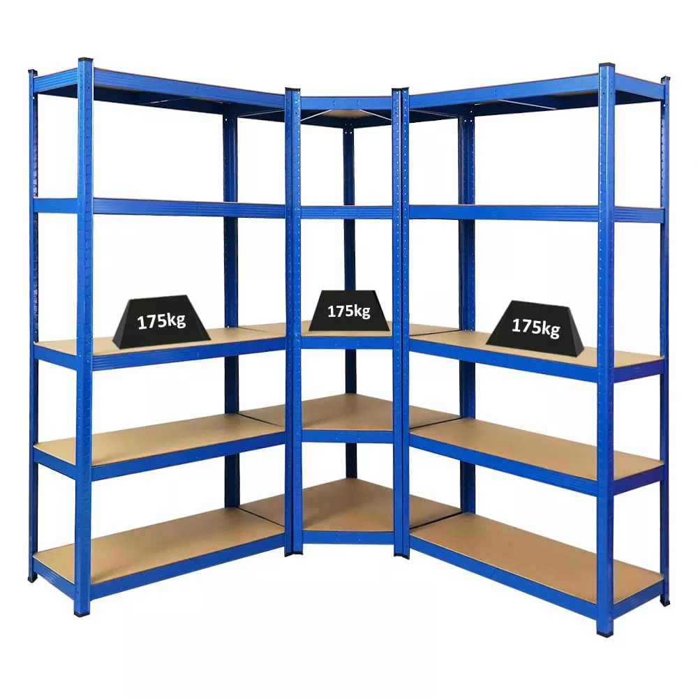ECKREGAL Ragnar 2er-Set mit Schwerlastregal Ragnar Fachlast 175 kg Blau