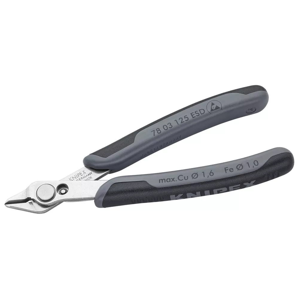 ELECTRONIC Super Knips ESD, brüniert, ohne Facette, 125 mm