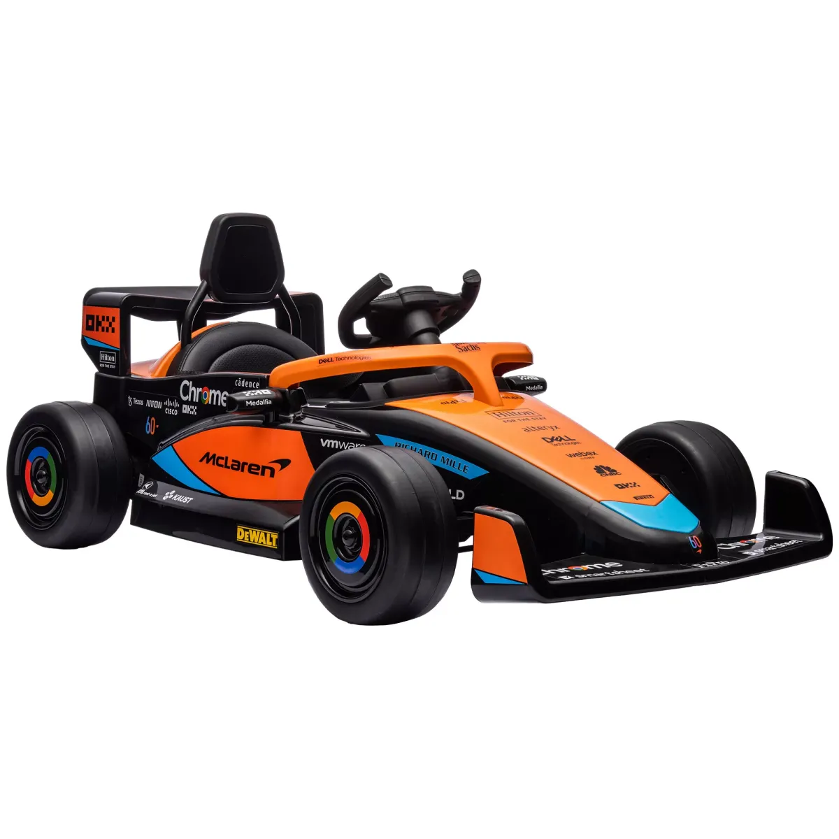 ELEKTROAUTO, Kunststoff, Orange, 115L x 67B x 50H cm