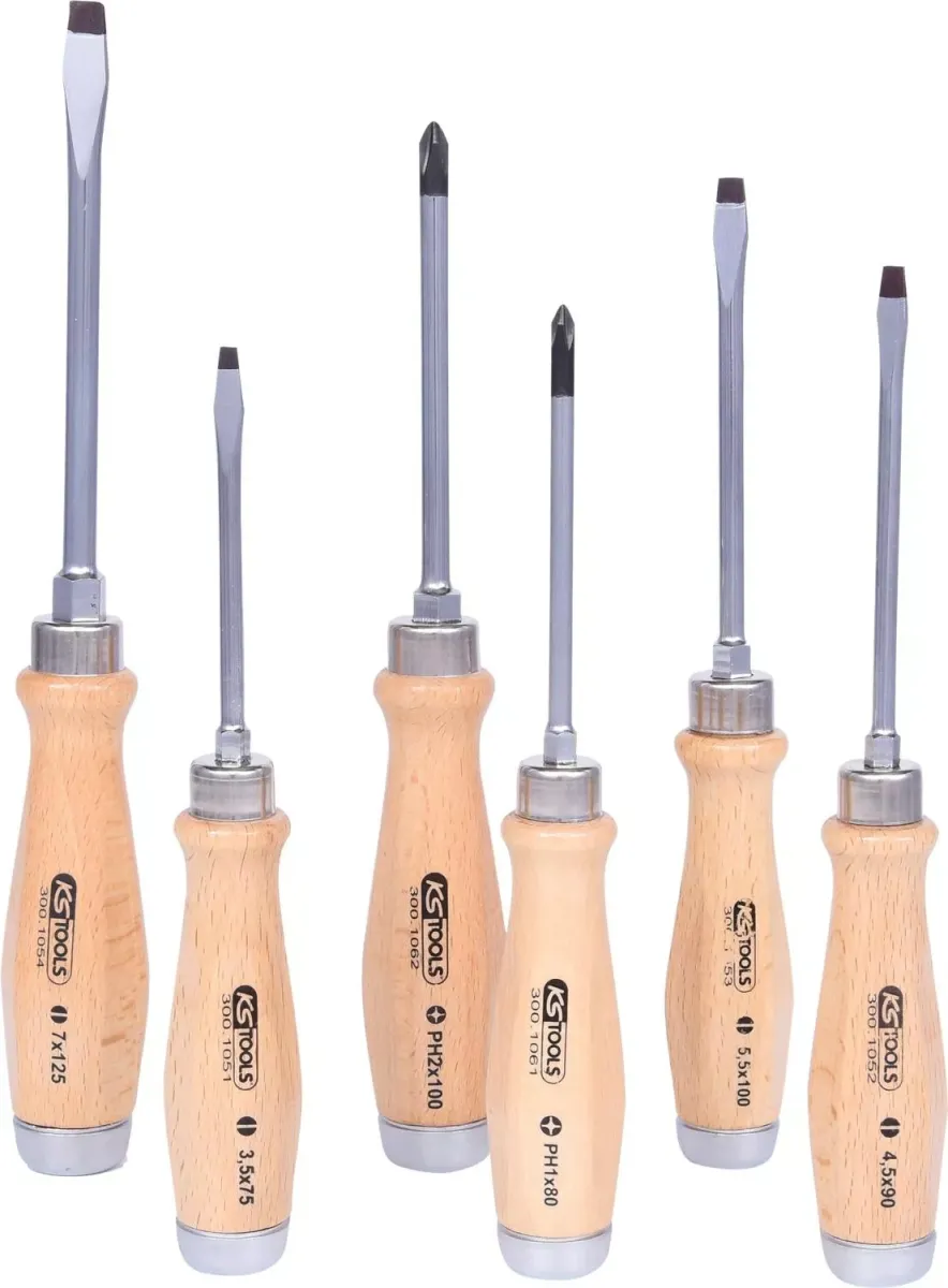 ERGOTORQUE WOODMAX SCHLAG-SCHRAUBENDREHER-SATZ, 6-TLG