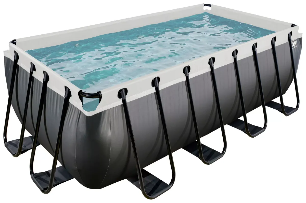 EXIT POOL BLACK 400X200 Black 400/200/122 cm
