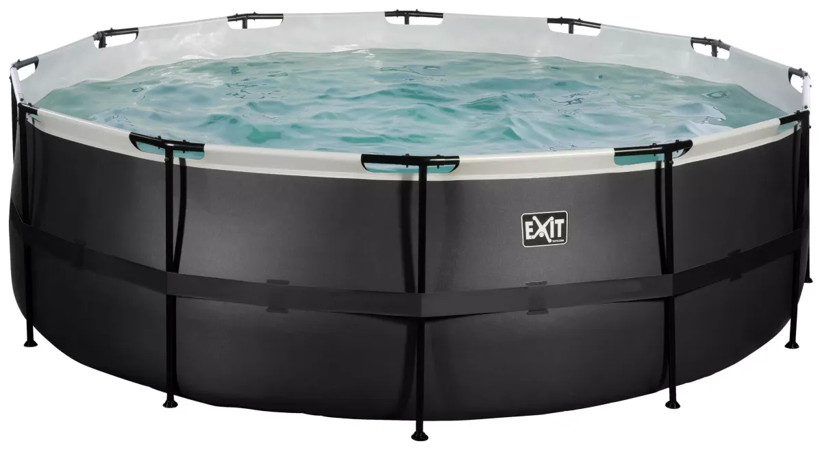 EXIT POOL BLACK 427X122 Black 427/122 cm