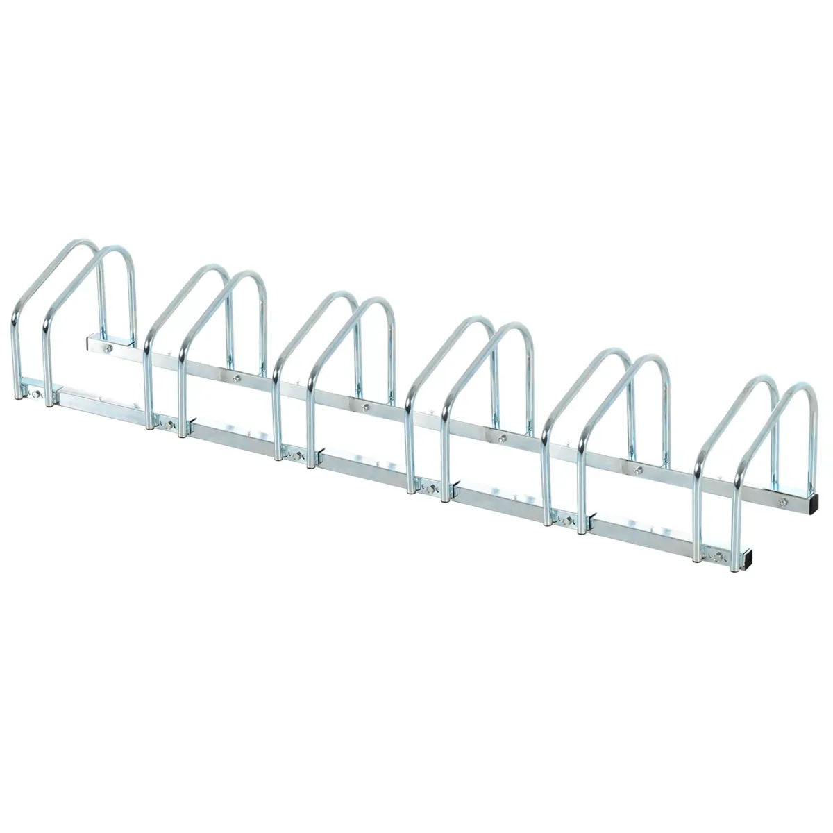 FAHRRADSTÄNDER, Stahl, Silber, 179L x 33B x 27H cm