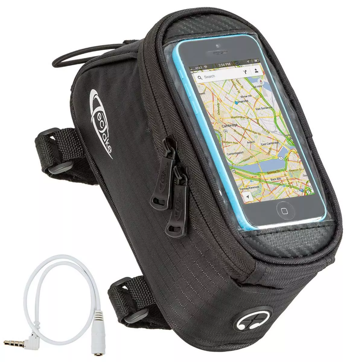 FAHRRADTASCHE mit Rahmen-Befestigung schwarz