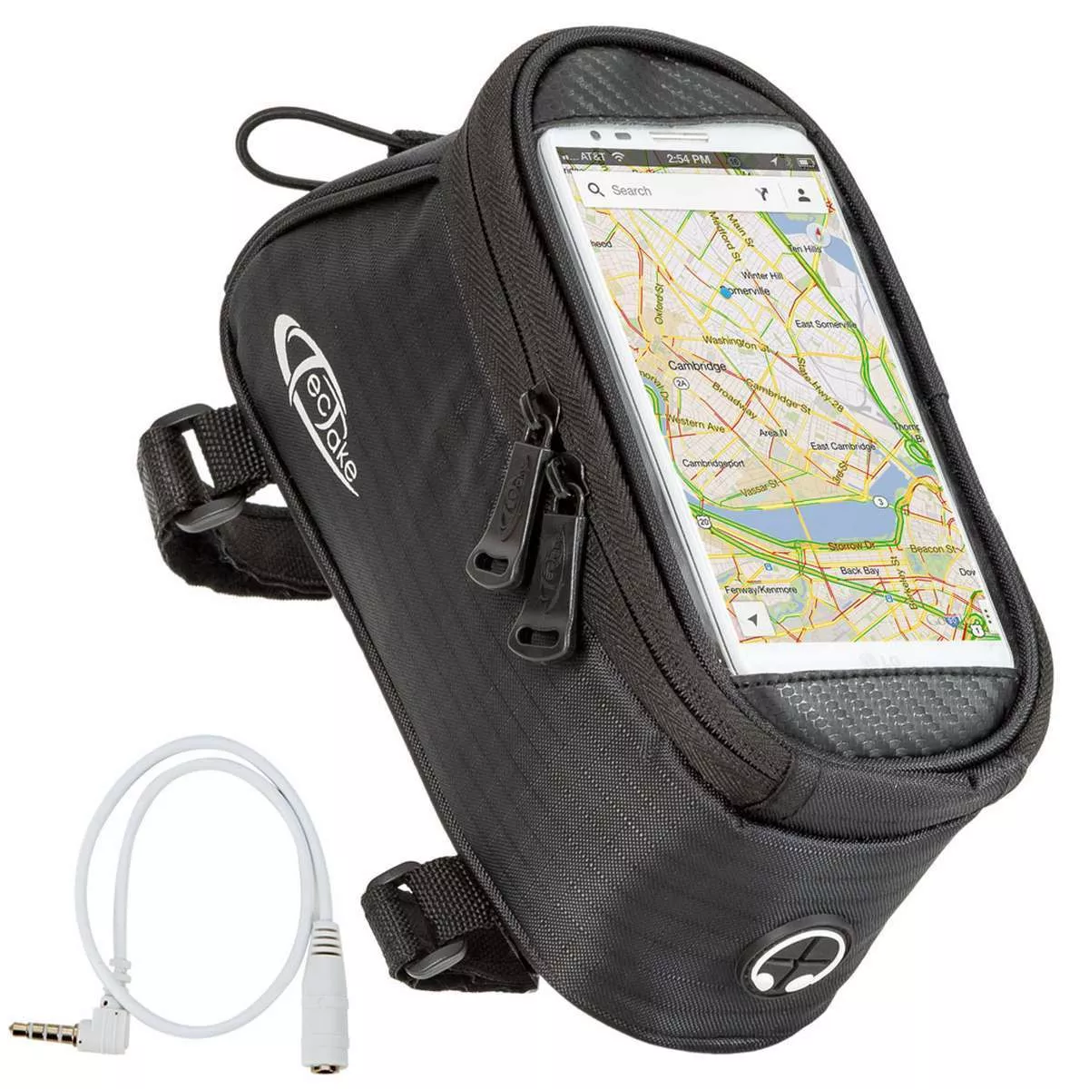 FAHRRADTASCHE ,Zusätzliche Spannseil-Sicherung ,schwarz