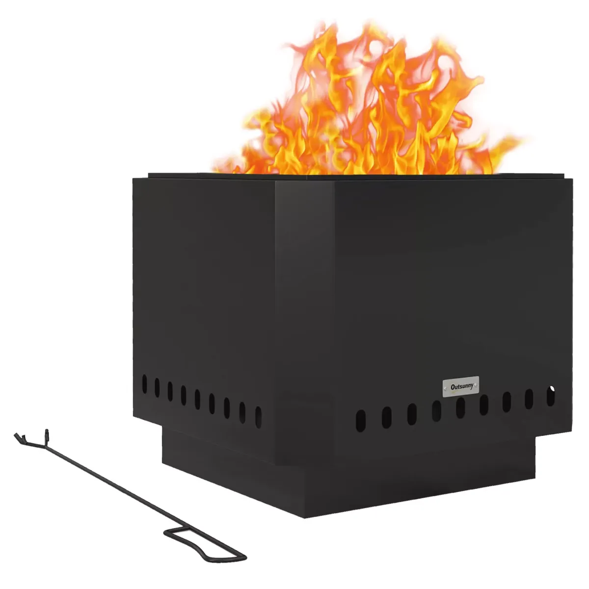 FEUERSCHALE, Metall, Schwarz