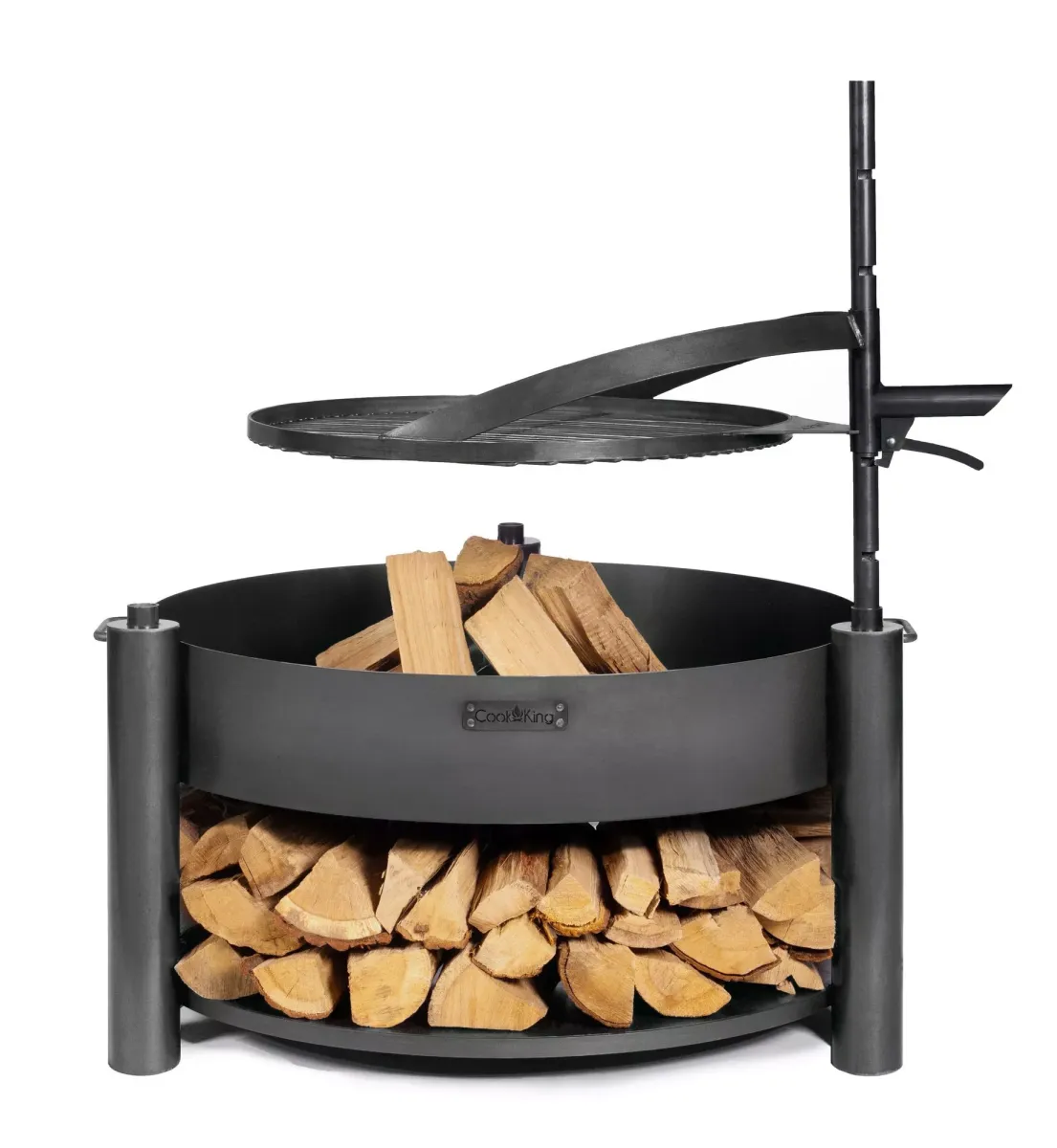 FEUERSCHALE MONTANA X 60 cm multifunktional mit 50 cm Grillrost