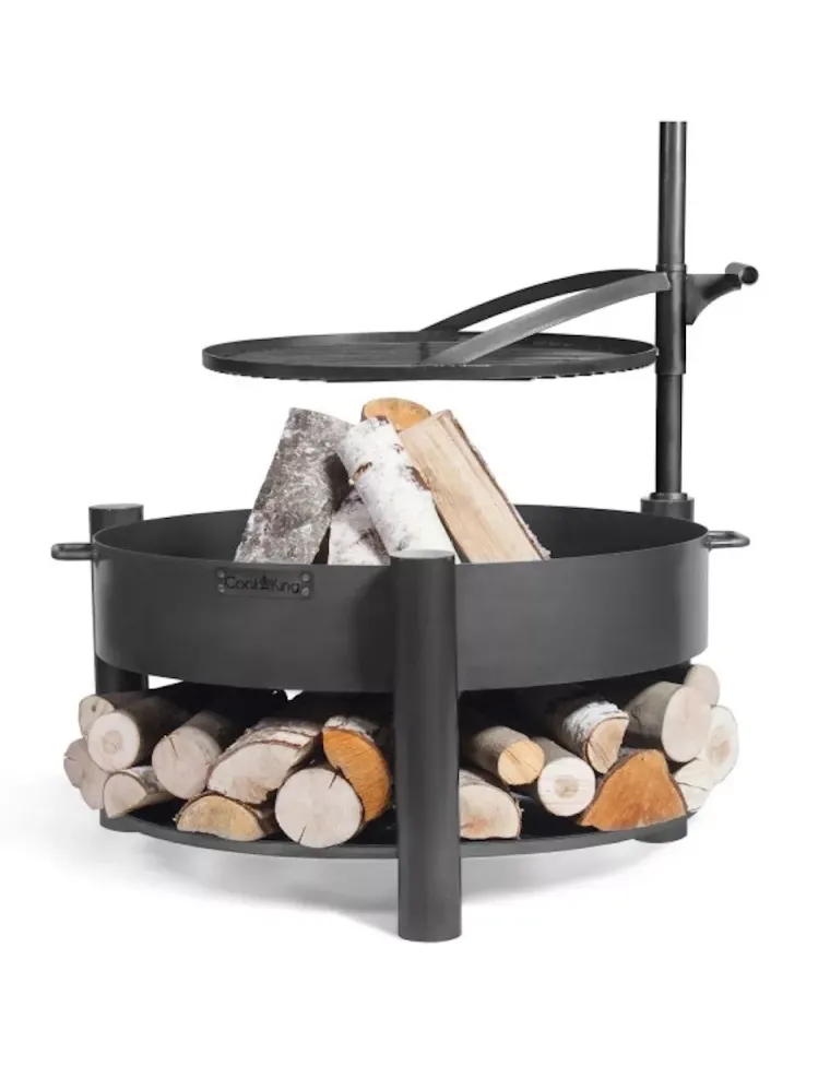 FEUERSCHALE „MONTANA X“ 80 cm mit Grillrost 60 cm