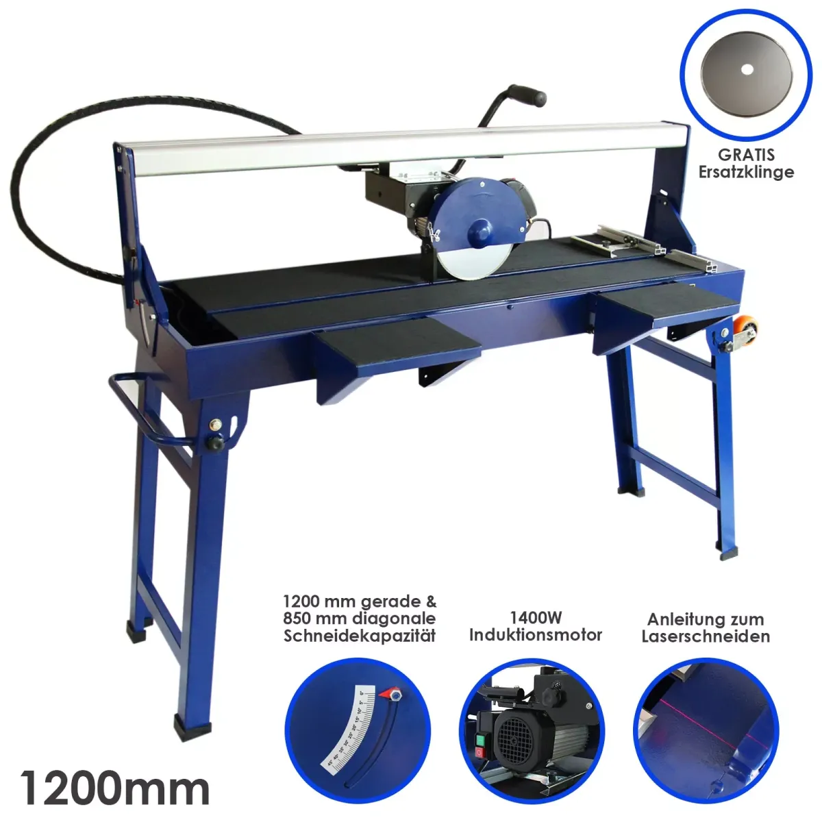 FLIESENSCHNEIDER mit Tisch / 1200mm / 1200W