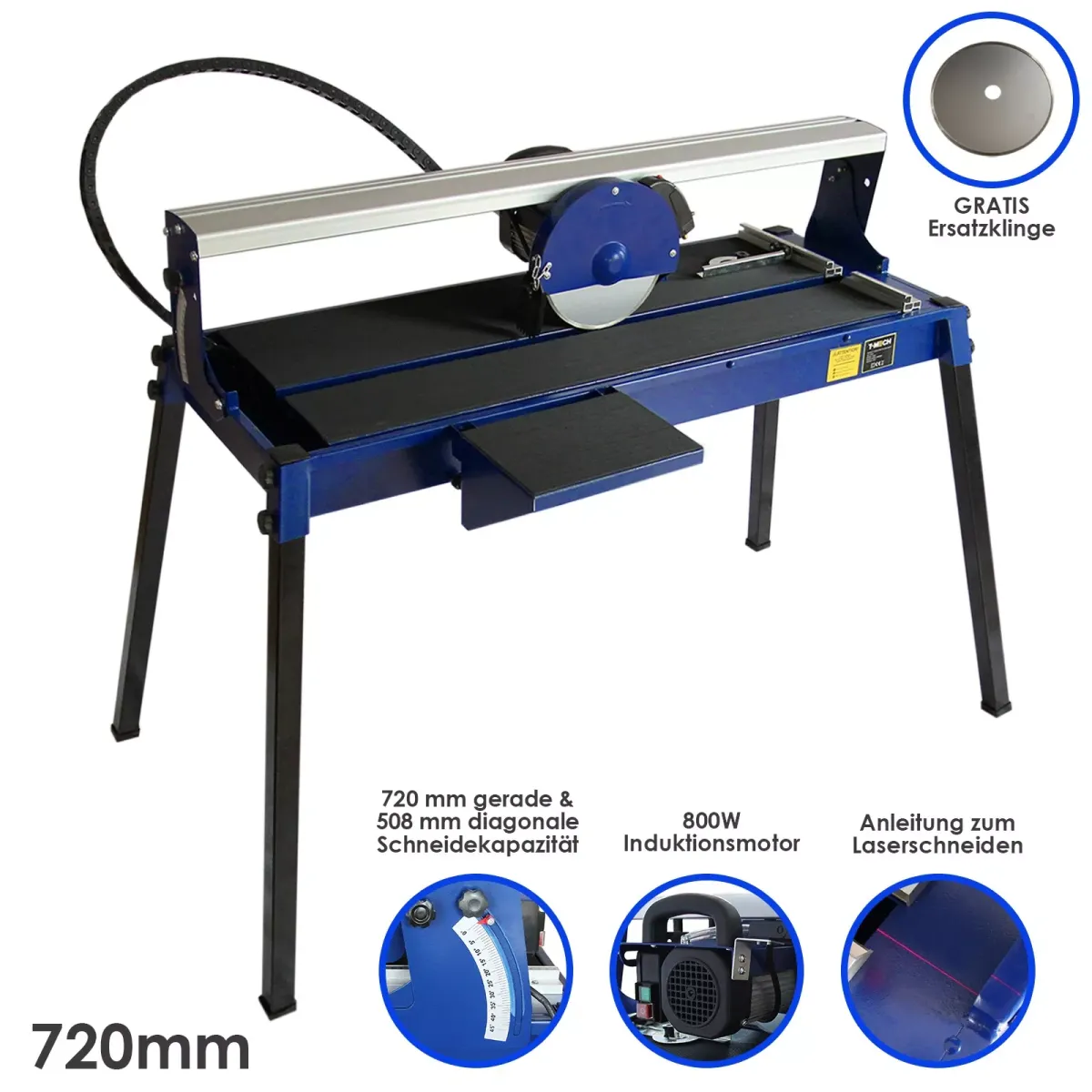 FLIESENSCHNEIDER mit Tisch / 720mm / 800W