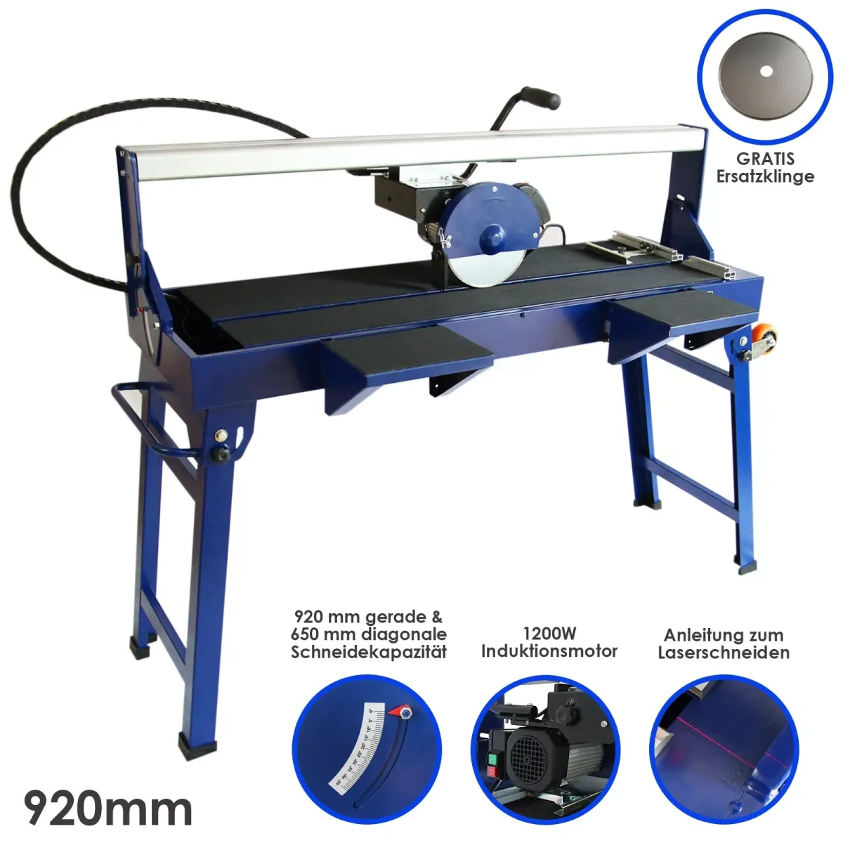 FLIESENSCHNEIDER mit Tisch / 920mm / 1200W
