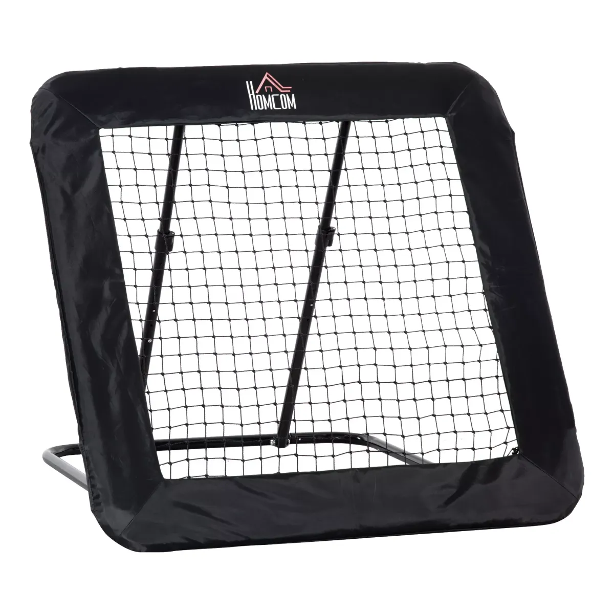 FUSSBALL REBOUNDER, Stahl, Schwarz, 128 x 118 x 108-120 cm