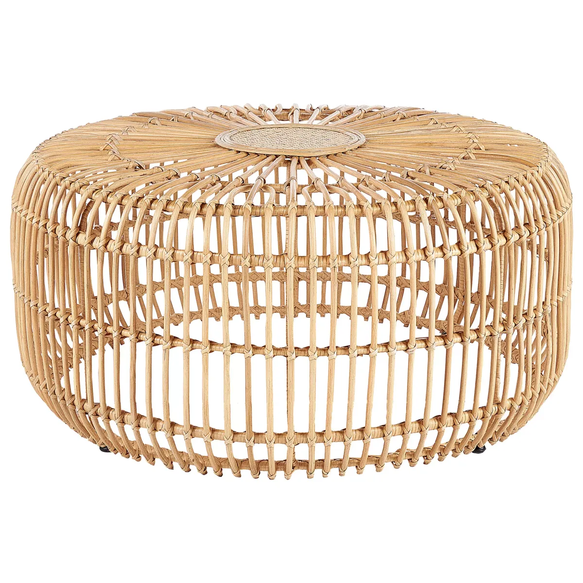 GARTEN-BEISTELLTISCH Rattan natürlich 85 cm Randazzo