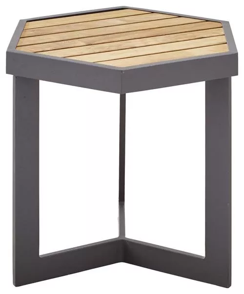 GARTENBEISTELLTISCH 35/40/40 cm Holz, Metall