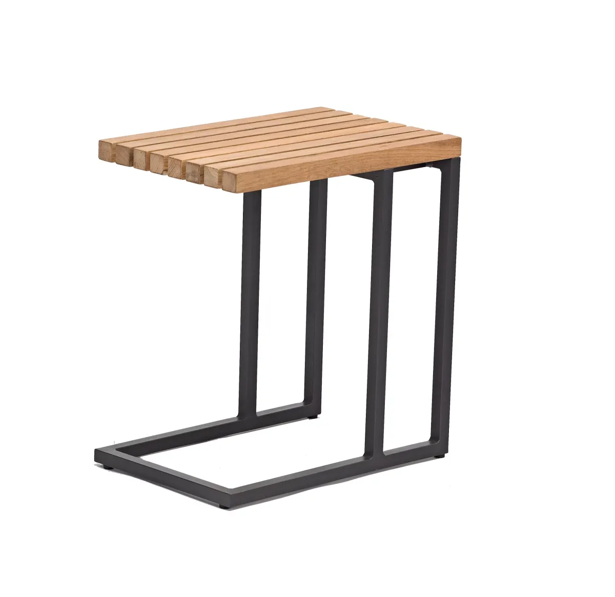 GARTENBEISTELLTISCH 45/31/49 cm Holz, Metall