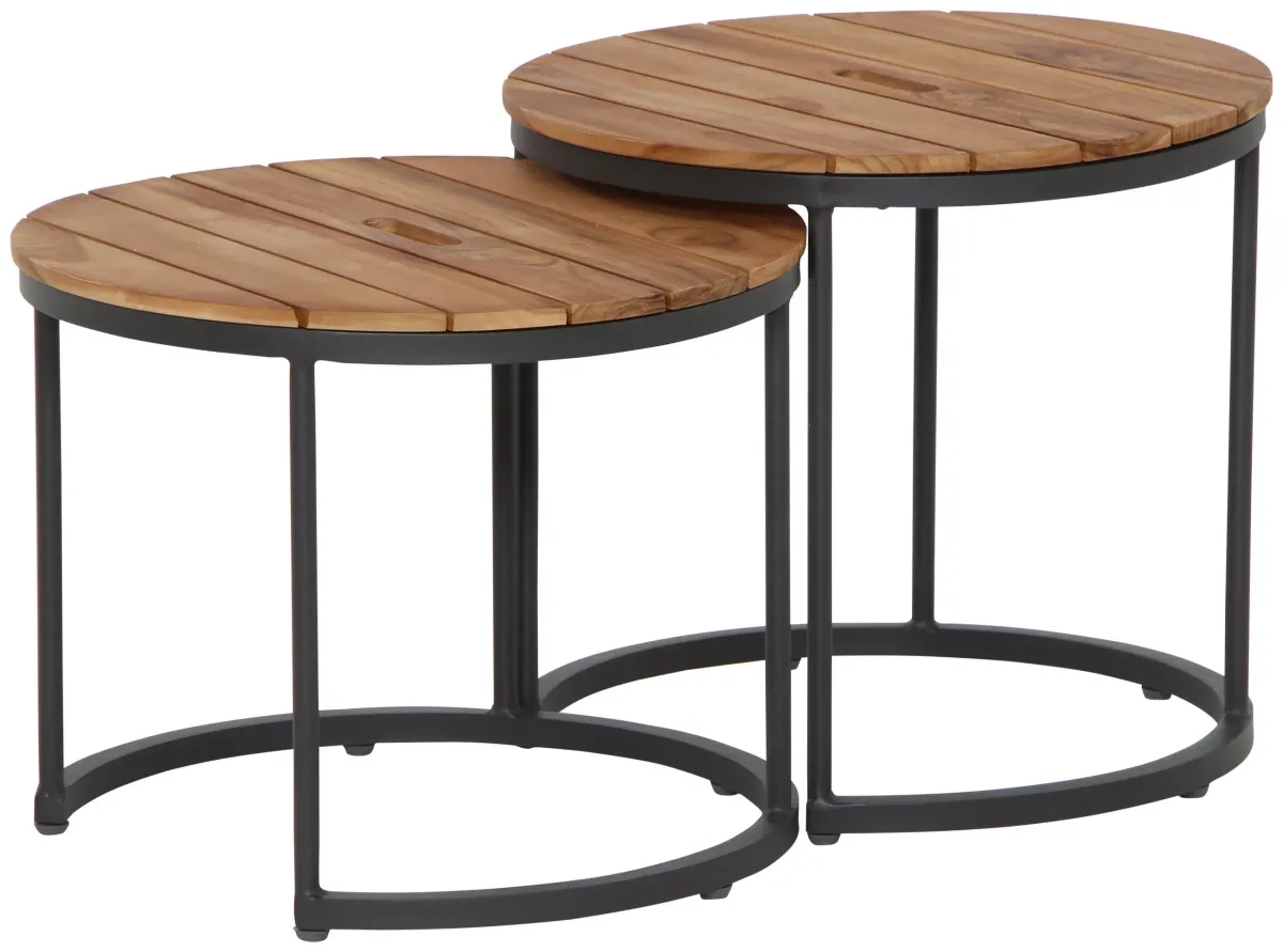 GARTENBEISTELLTISCH 50/50/40 cm Holz