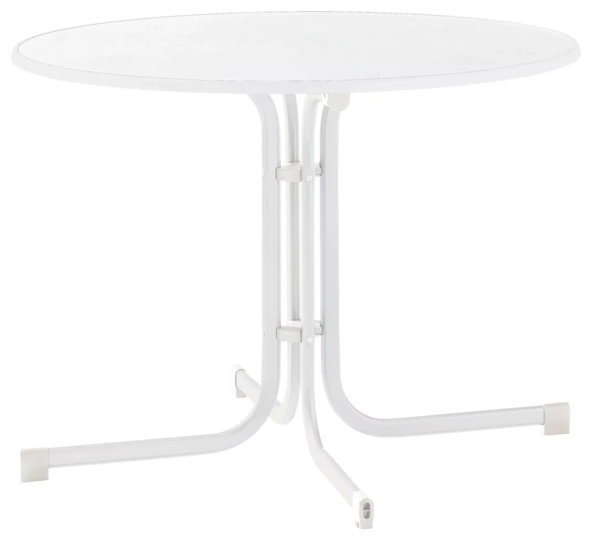 GARTENKLAPPTISCH 100/100/72 cm Metall rund