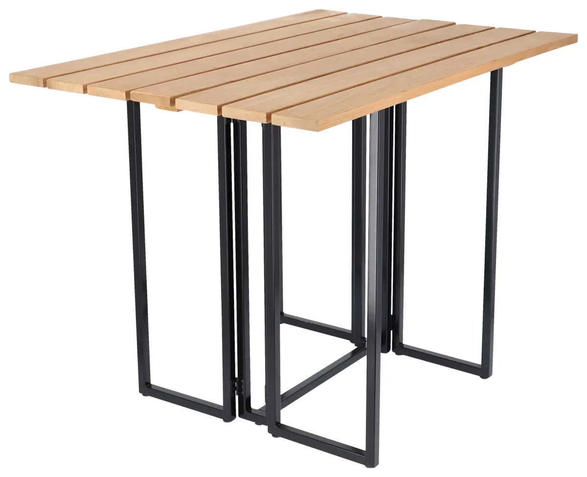 GARTENKLAPPTISCH 100/69/74 cm Holz rechteckig