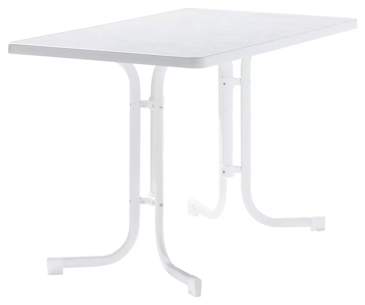 GARTENKLAPPTISCH 115/70/72 cm Metall rechteckig