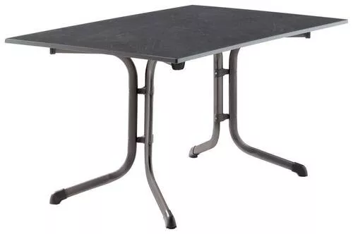 GARTENKLAPPTISCH 140/73/90 cm Metall, Kunststoff rechteckig