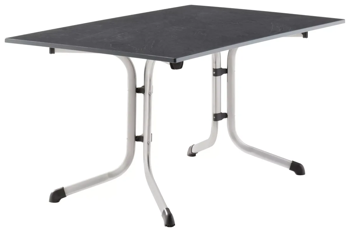 GARTENKLAPPTISCH 140/90/73 cm Metall, Kunststoff rechteckig