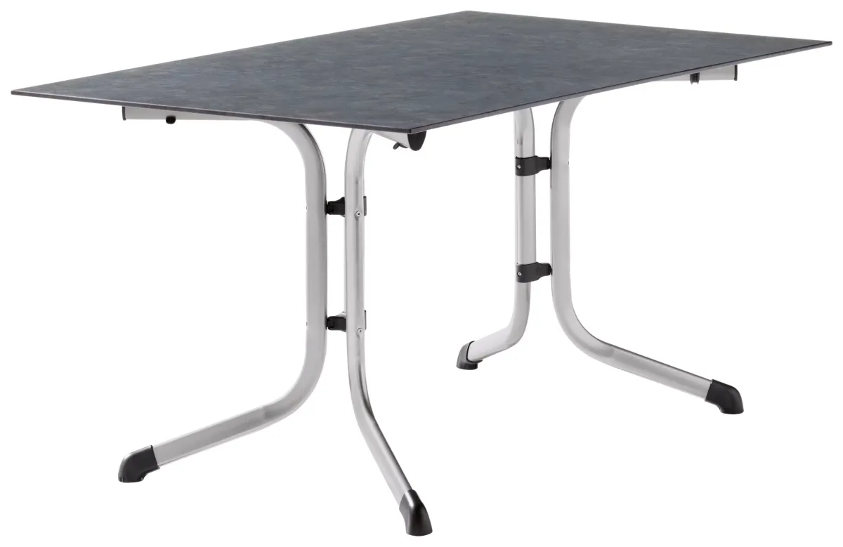 GARTENKLAPPTISCH 140/90/73 cm Metall, Kunststoff rechteckig