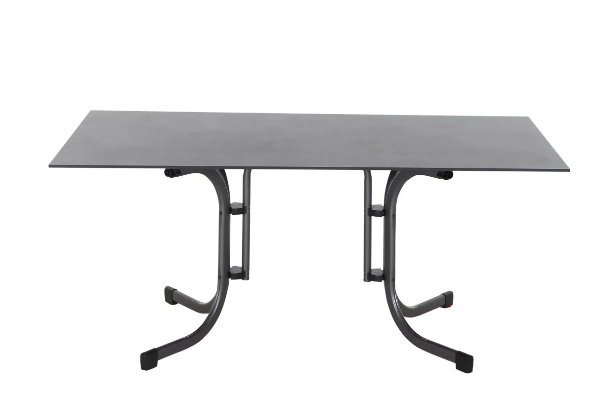 GARTENKLAPPTISCH 160/90/71 cm Metall, Kunststoff, Holzwerkstoff rechteckig