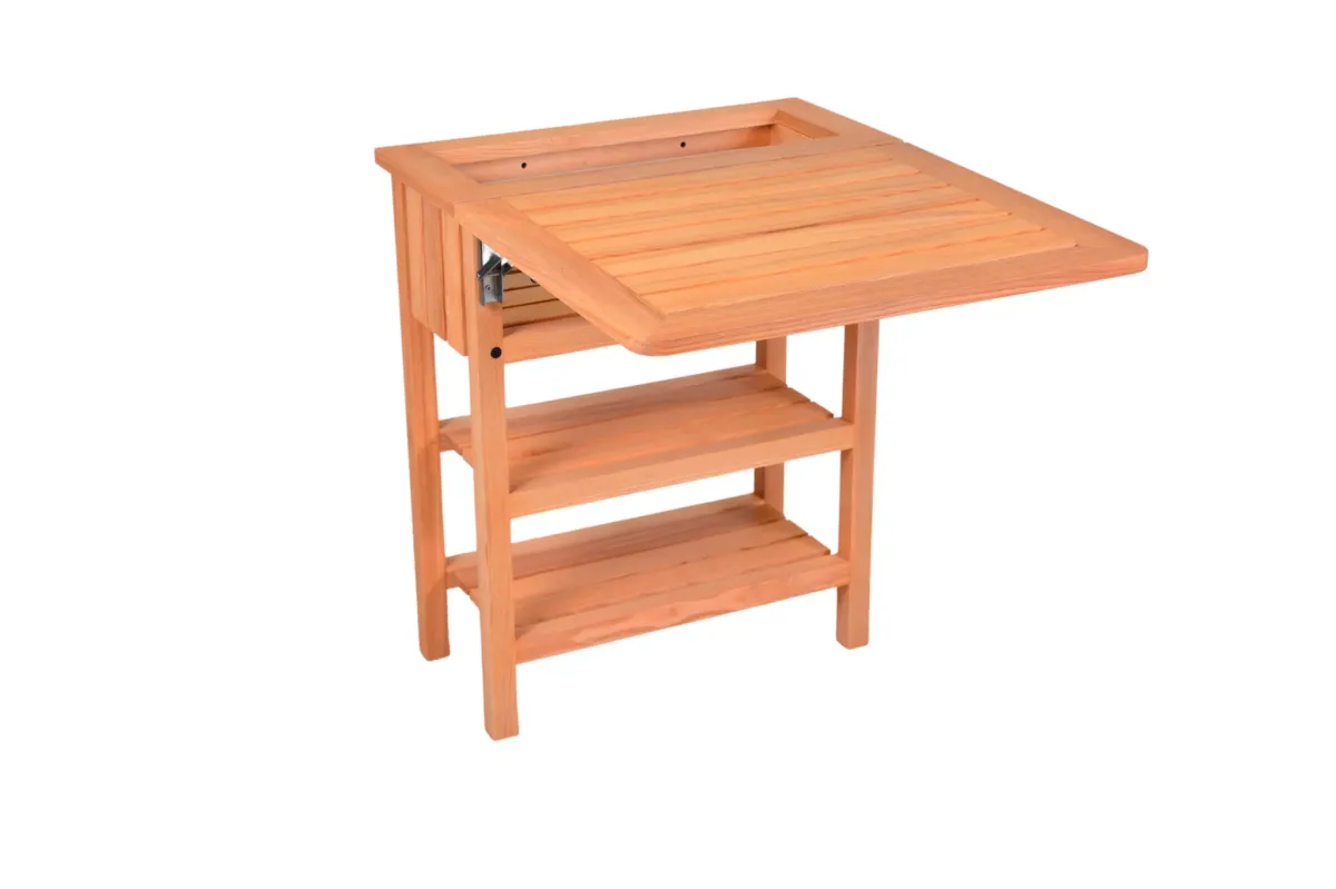 GARTENKLAPPTISCH 31-79/74,5/63 cm Holz rechteckig
