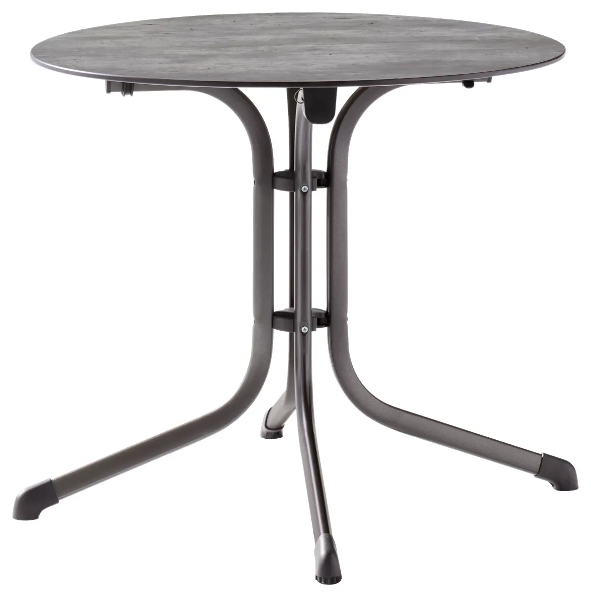 GARTENKLAPPTISCH 85/85/73 cm Metall, Kunststoff rund