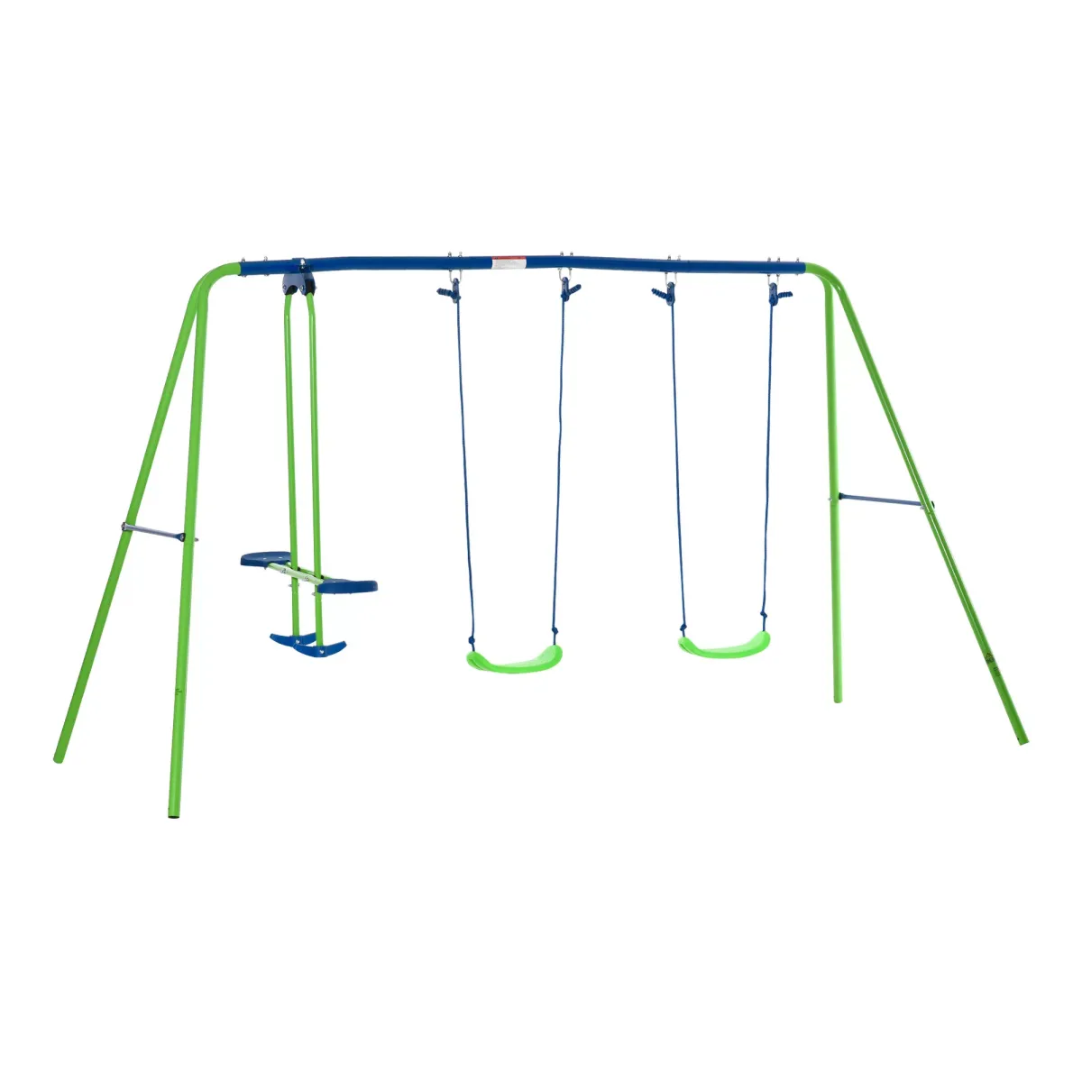 GARTENSCHAUKEL spielplatzschaukel schaukelwippe outdoor Schaukelgerüst mit 2 Schaukeln