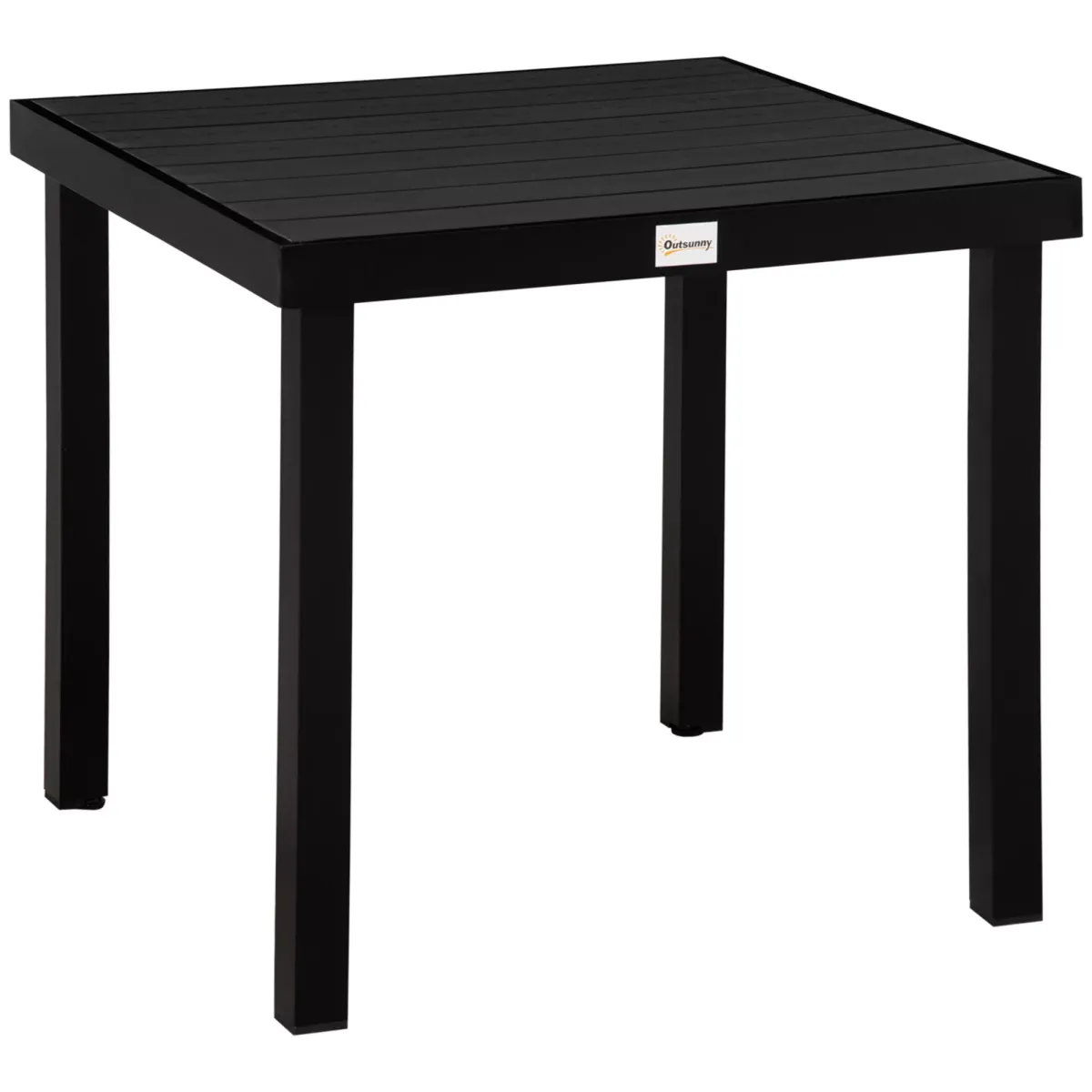 GARTENTISCH, Aluminium, Kunststoff, Schwarz