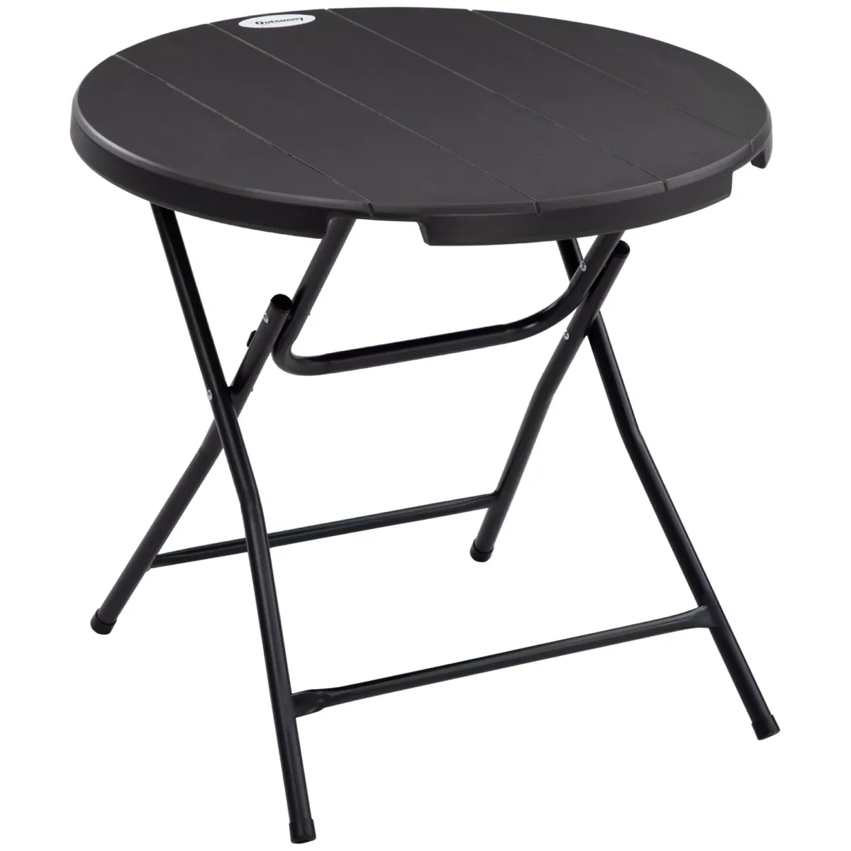 GARTENTISCH, Dunkelgrau, Stahl, HDPE