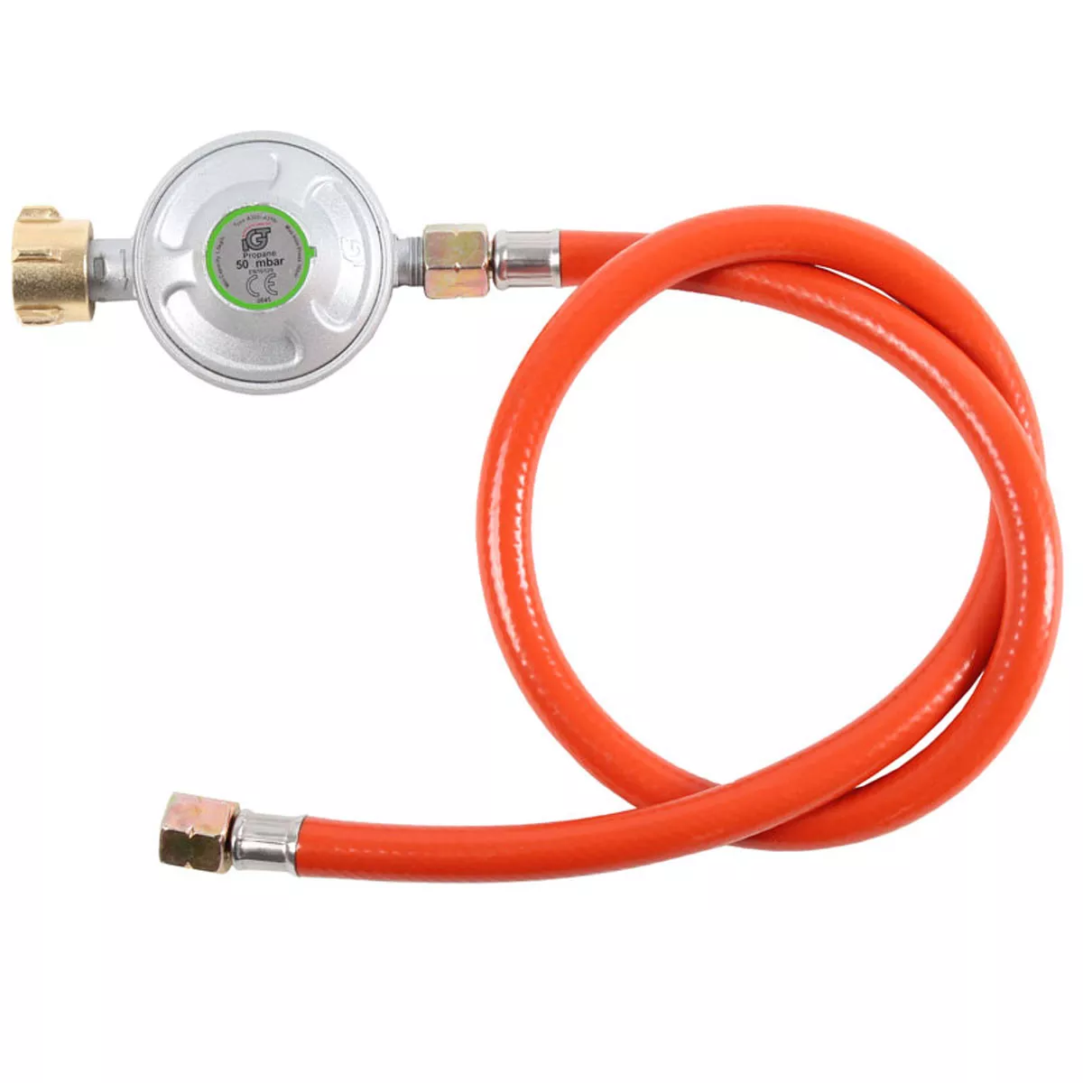 GASDRUCKREGLER mit Schlauch 80cm