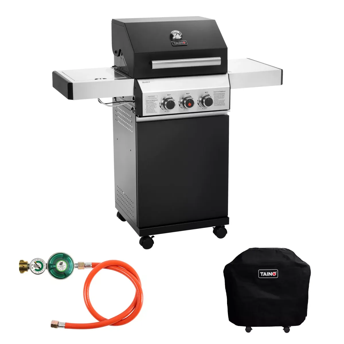 GASGRILL BLACK 2+1 Set