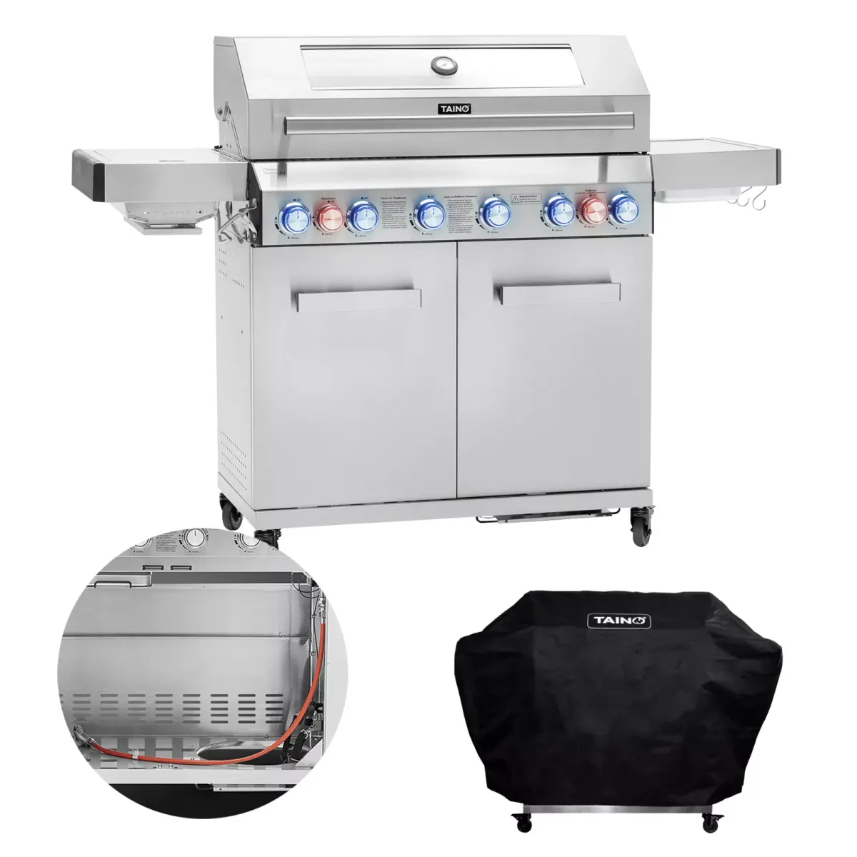GASGRILL PLATINUM YAMARA 6+2 + Haube