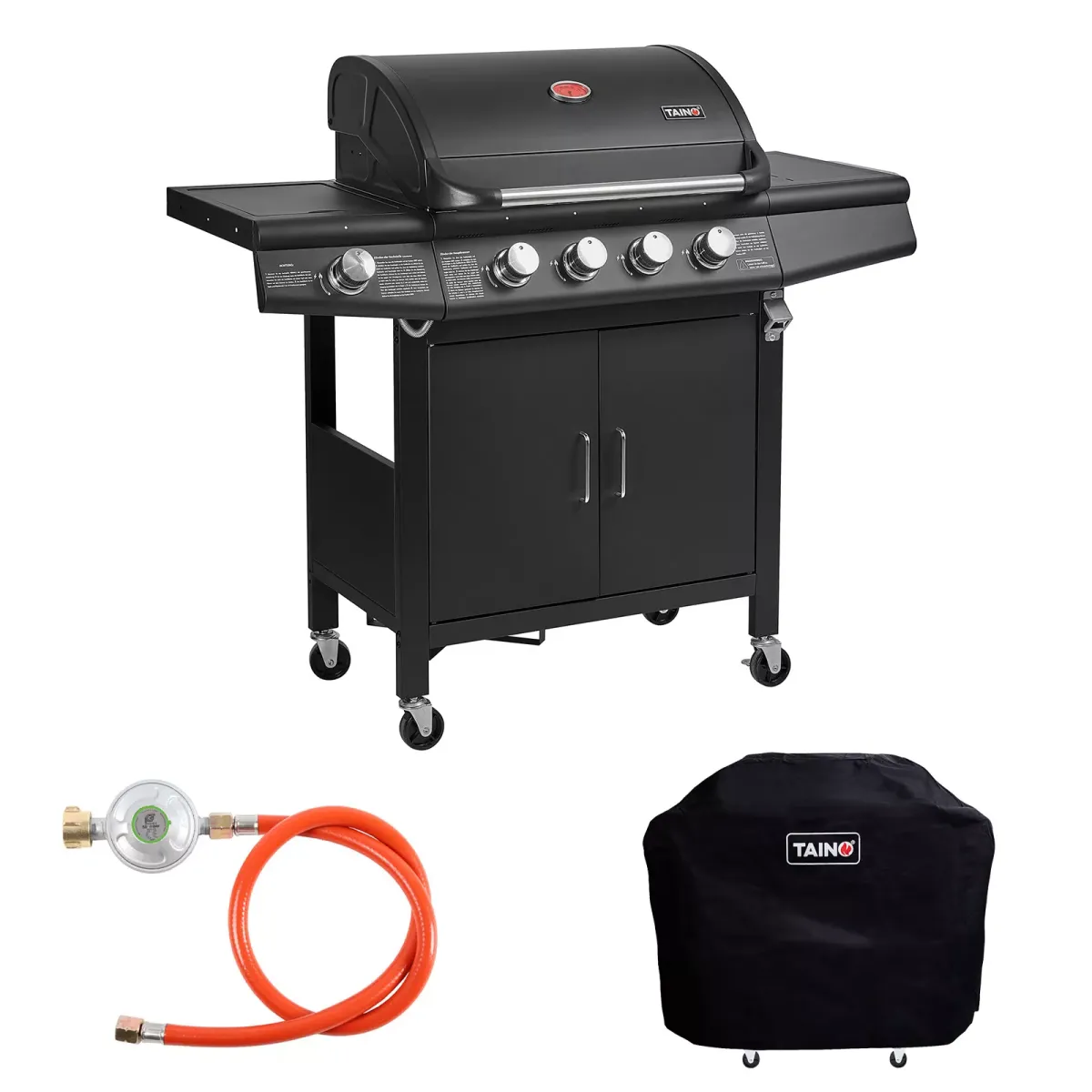 GASGRILL Set RED 4+1
