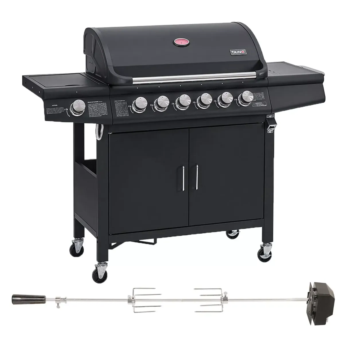 GASGRILL Set RED 6+1