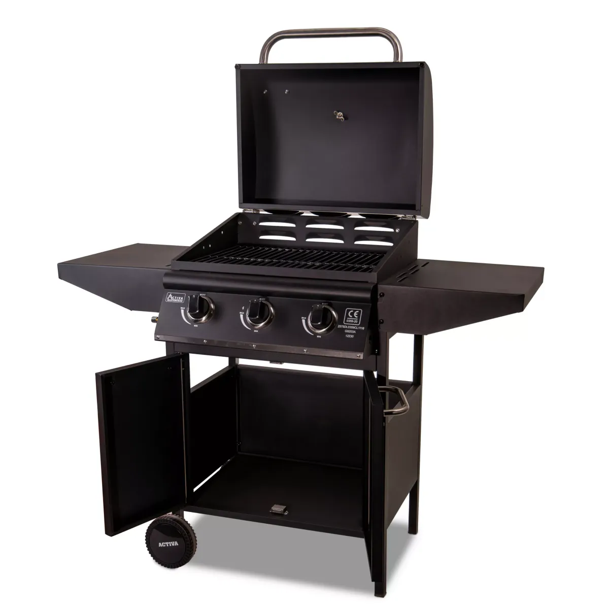 Gasgrillwagen Alabama Schwarz