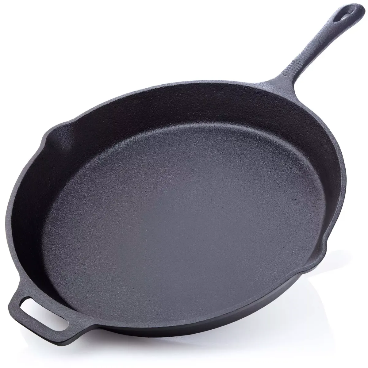 GRILLPFANNE Gusseisen Ø35cm 4600g mit Griff - Pfanne Gusspfanne