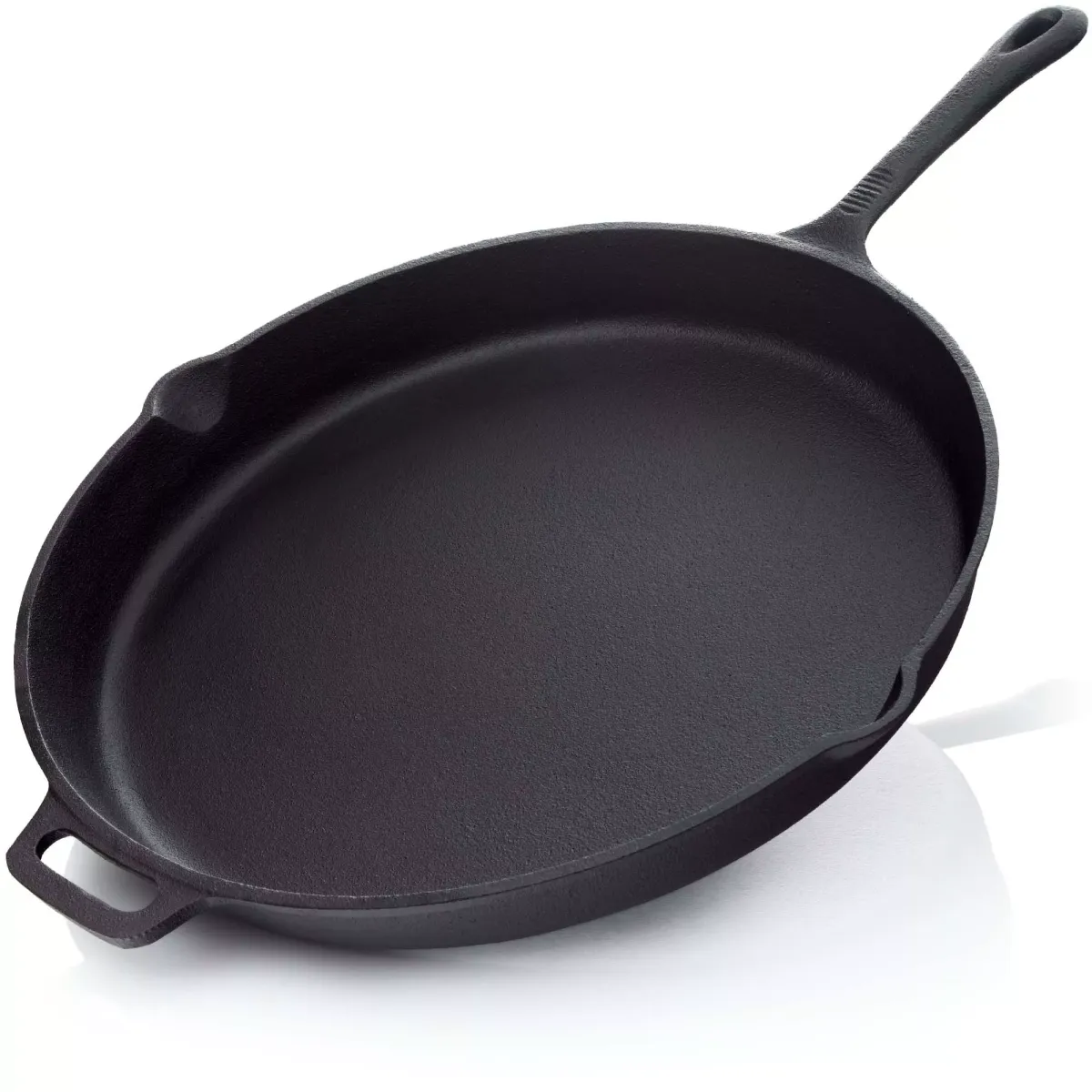 GRILLPFANNE Gusseisen Ø40cm 5750g mit Griff - Pfanne Gusspfanne
