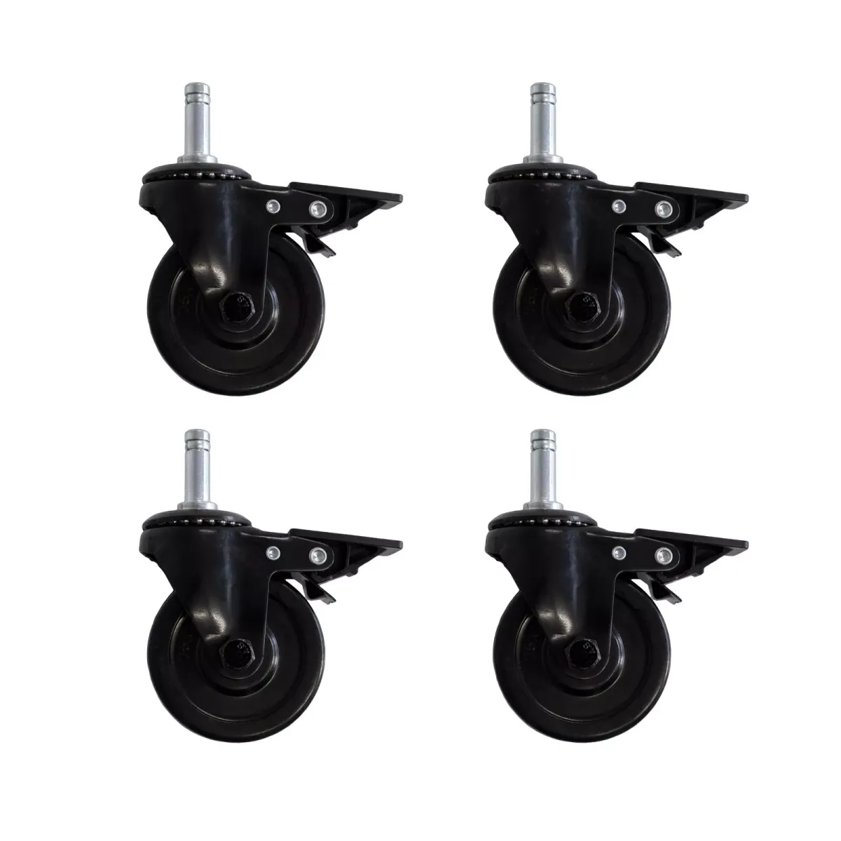 GUMMIROLLEN 4er Set PLATINUM BLACK YAMARA